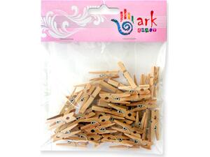 Mανταλάκια ξύλινα 3cm άχρωμα