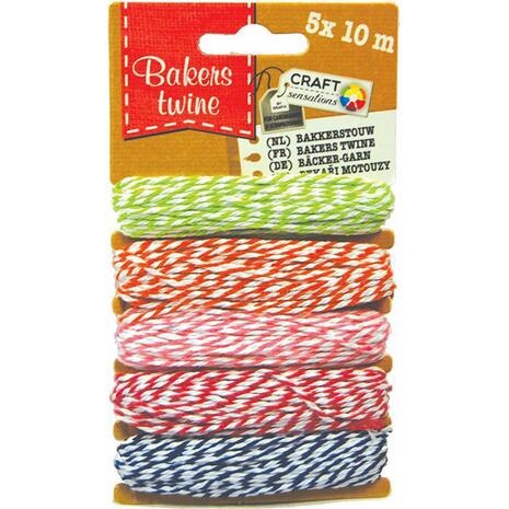 Κορδόνια βαμβακερά CRAFT DECO δίχρωμα 10m