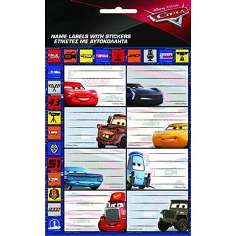 Σχολικές ετικέτες GIM Hot Stamping Cars (συσκευασία 8 ετικετών) (772-16649)