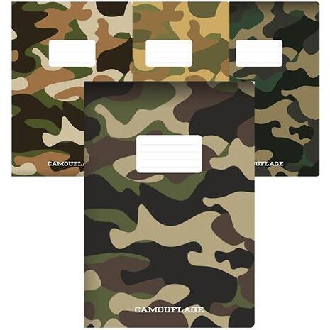 Τετράδιο καρφίτσα Next Camouflage 17x25cm 40 φύλλων (Διάφορα σχέδια)