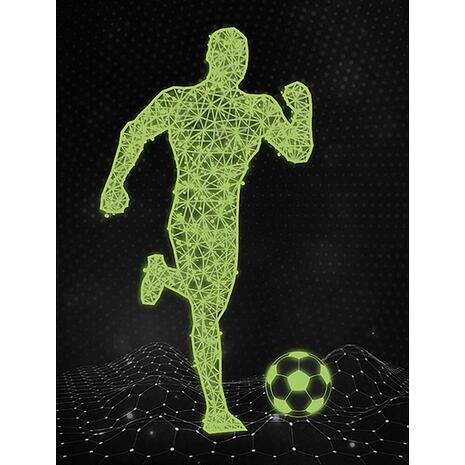 Σακίδιο τρόλεϋ 2+1 θέσεων POLO ROLLET / GLOW μπλε ποδοσφαιριστής (9-01-265-8005 2020)