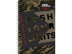 Τετράδιο BMU No Fear Limits-Fluo Wolf 2 θεμάτων 17x25cm 70 φύλλων (347-75402) (Διάφορα σχέδια)