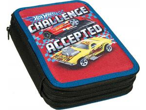 Κασετίνα γεμάτη διπλή GIM Hot Wheels Challenge (349-25100)