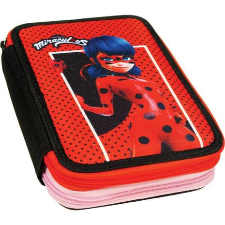 Κασετίνα γεμάτη διπλή GIM Miraculous Ladybug Marinette (346-04100)