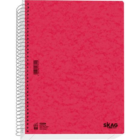 Τετράδιο σπιραλ SKAG Basic Α4 2 θεμάτων 60 φύλλων (276108) (Διάφορα χρώματα)