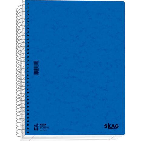 Τετράδιο σπιραλ SKAG Basic Α4 2 θεμάτων 60 φύλλων (276108) (Διάφορα χρώματα)