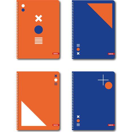 Τετράδιο Σπιράλ TETTRIS Signs 3 θεμάτων 17x24cm 90 φύλλων  (Διάφορα σχέδια)