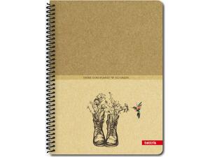 Τετράδιο Σπιράλ TETTRIS Eco friendly 3 θεμάτων 17x24cm 90 φύλλων (Διάφορα σχέδια)