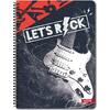 Τετράδιο Σπιράλ TETTRIS Lets Rock 3 θεμάτων 21x29cm 90 φύλλων (Διάφορα σχέδια)