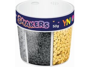 Χρυσόσκονη 6 χρωμάτων Interdruk Strass Shakers αλατέρια πούλιες με στρας 50gr