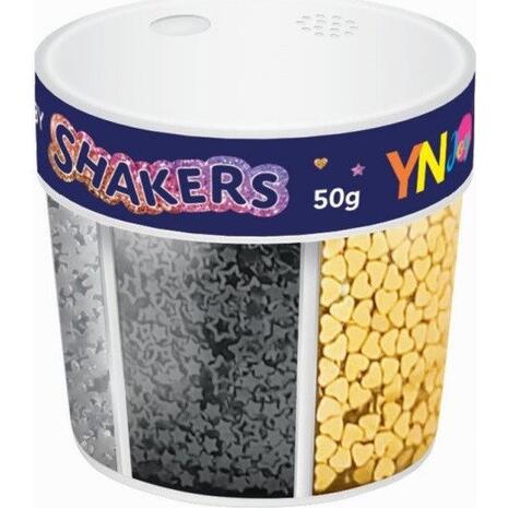 Χρυσόσκονη 6 χρωμάτων Interdruk Strass Shakers αλατέρια πούλιες με στρας 50gr