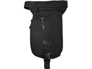 Τσαντάκι Μέσης Μπανάνα Ποδιού POLO CANVAS μαύρο (9-08-013-02)