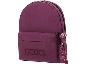 Σακίδιο πλάτης 2+1 θέσεων POLO Double Scarf Jean μωβ (9-01-235-4700 2021)