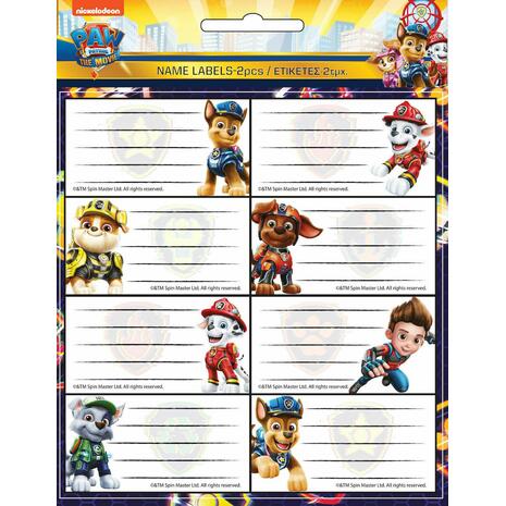 Σχολικές ετικέτες GIM Paw patrol movie (συσκευασία 16 ετικετών)