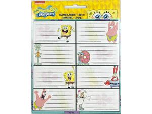 Σχολικές ετικέτες GIM Spongebob (συσκευασία 16 ετικετών)