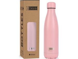 Μπουκάλι θερμός i drink id0015 therm bottle 500ml pas.pink