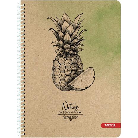 Τετράδιο σπιραλ TETTRIS Natural 21x29cm 2 θέματων 60 φύλλων  (Διάφορα σχέδια)