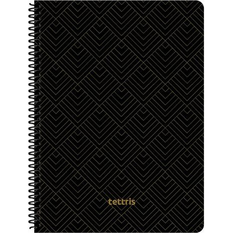 Τετράδιο σπιραλ TETTRIS Geometric 21x29cm 2 θεμάτων 60 φύλλων (Διάφορα χρώματα)