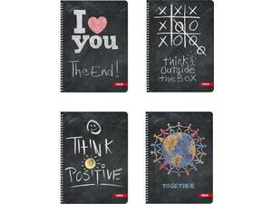 Τετράδιο σπιραλ TETTRIS Blackboard 17x24cm 2 θεμάτων 60 φύλλων (Διάφορα σχέδια)