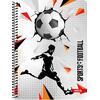 Τετράδιο σπιράλ TETTRIS Sports 17x24cm 3 θεμάτων 90 φύλλων (Διάφορα σχέδια)