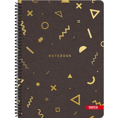 Τετράδιο σπιράλ TETTRIS Eco Gold 17x24cm 5 θεμάτων 150 φύλλων (Διάφορα σχέδια)