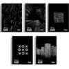 Τετράδιο σπιράλ SKAG Black & White 17x25cm 3 θεμάτων  (292535) (Διάφορα σχέδια)