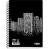 Τετράδιο σπιράλ SKAG Black & White 17x25cm 3 θεμάτων  (292535) (Διάφορα σχέδια)