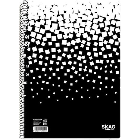 Τετράδιο σπιράλ SKAG Black & White Α4 3 θεμάτων 90 φύλλων (292511) (Διάφορα σχέδια)