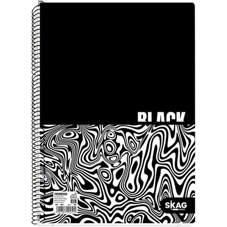 Τετράδιο σπιράλ SKAG Black & White Α4 3 θεμάτων 90 φύλλων (292511) (Διάφορα σχέδια)