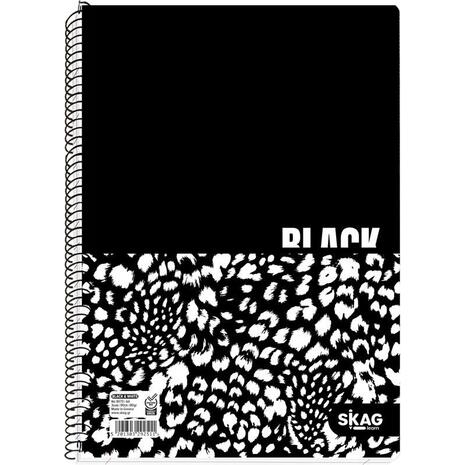 Τετράδιο σπιράλ SKAG Black & White Α4 3 θεμάτων 90 φύλλων (292511) (Διάφορα σχέδια)