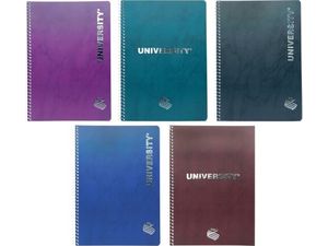 Τετράδιο Σπιράλ SKAG University Silver Α4 3 θεμάτων 150 φύλλων (292481) (Διάφορα σχέδια)
