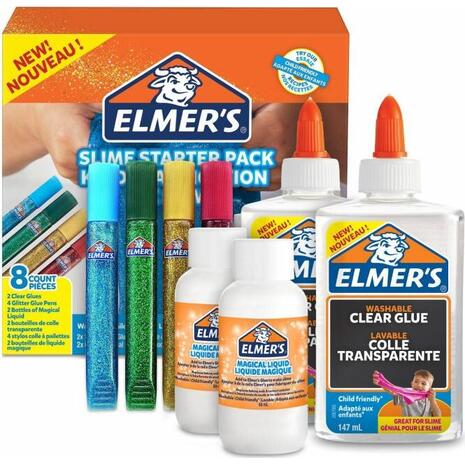 Elmers Glue Slime Starter Kit (συσκευασία 8 τεμαχίων)
