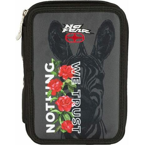 Κασετίνα γεμάτη διπλή Back me up No Fear Rose Zebra (347-90100)