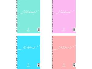 Τετράδιο σπιράλ Salko Notebook 4 θεμάτων 17x25cm 240 σελίδες σε διάφορα χρώματα - Ανακάλυψε Τετράδια σχολικά για μαθητές και φοιτητές, για το γραφείο ή το σπίτι με εντυπωσιακά εξώφυλλα για να κερδίσεις τις εντυπώσεις.