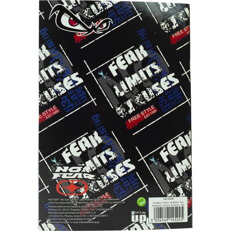 Τετράδιο καρφίτσα BMU No Fear Extreme 17x25cm 40 φύλλων (348-04400) - Ανακάλυψε Τετράδια σχολικά για μαθητές και φοιτητές για το γραφείο ή το σπίτι από το Oikonomou-shop.gr.