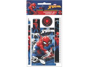 Σετ σχολικό GIM Spiderman (μπλοκ, μολύβι ,γόμα, ξύστρα, χάρακα) (337-03755) - Ανακάλυψε Σετ Σχολικό με τους αγαπημένους σου ήρωες από το Oikonomou-shop.gr.