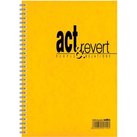Τετράδιο-μπλοκ σπιράλ Salko Act & Revert 2 Θεμάτων 10x16cm 160 Φύλλων σε διάφορα χρώματα (2328) - Ανακάλυψε Τετράδια σχολικά για μαθητές και φοιτητές, για το γραφείο ή το σπίτι με εντυπωσιακά εξώφυλλα για να κερδίσεις τις εντυπώσεις.