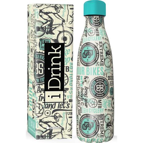 Μπουκάλι θερμός i drink id0420 therm bottle 500ml Bike - Ανακαλύψτε Μεταλλικά Παγουρίνο που μπορείτε να βασιστείτε και να εμπιστευτείτε για τα παιδιά σας από το Oikonomou-shop.