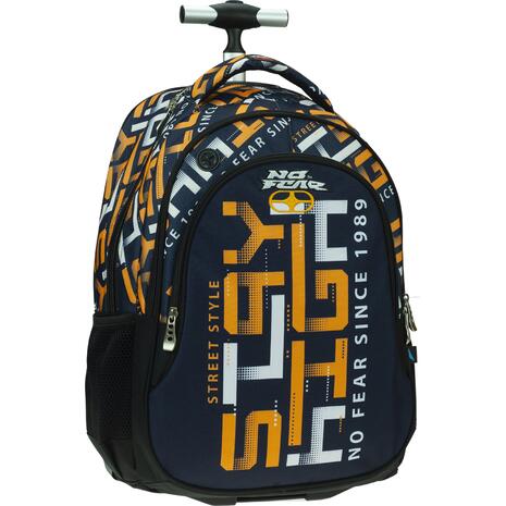 Σακίδιο τρόλεϊ Back Me Up No Fear Stay High (348-09074) - Ανακάλυψε μεγάλη ποικιλία από Σχολικές Τσάντες Τρόλεϊ για να ξεκινήσεις την νέα σχολική χρονιά χωρίς περιττά βάρη από το Oikonomou-Shop.gr.