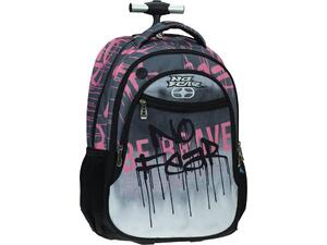 Σακίδιο τρόλεϊ Back Me Up No Fear Be Brave (348-01074) - Ανακάλυψε μεγάλη ποικιλία από Σχολικές Τσάντες Τρόλεϊ για να ξεκινήσεις την νέα σχολική χρονιά χωρίς περιττά βάρη από το Oikonomou-Shop.gr.