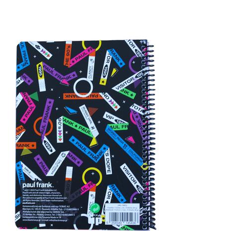 Τετράδιο σπιράλ BMU Paul Frank Patte 17x25cm 70 φύλλα σε διάφορα σχέδια (346-74402) - Ανακάλυψε Τετράδια σχολικά για μαθητές και φοιτητές για το γραφείο ή το σπίτι από το Oikonomou-shop.gr.