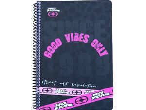 Τετράδιο σπιράλ BMU No Fear Good Vibes 17x25cm 70 φύλλα σε διάφορα σχέδια (348-07402) - Ανακάλυψε Τετράδια σχολικά για μαθητές και φοιτητές για το γραφείο ή το σπίτι από το Oikonomou-shop.gr.