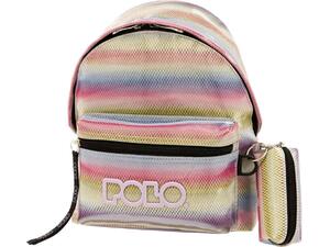 Σακίδιο πλάτης νηπίου 1+1 θέσεων Polo Mini Ragazza Multi Pink (9-07-034-8219 2023)