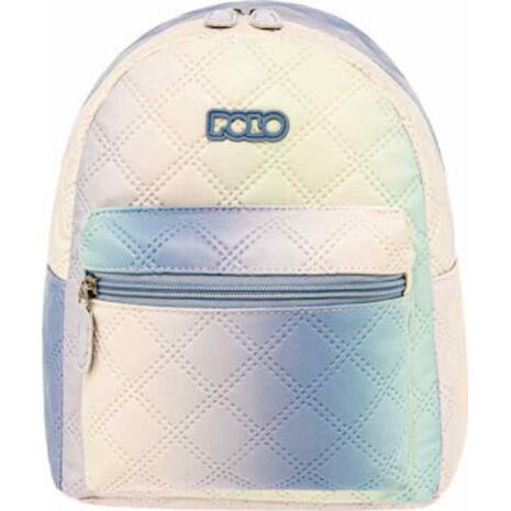Σακίδιο πλάτης νηπίου 1+1 θέσεων Polo Mini Contessa Blue Cotton (9-07-035-8221 2023)