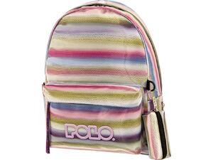 Τσάντα Πλάτης 1+1 θέσεων Polo Ragazza Multi Pink (9-01-134-8219 2023)