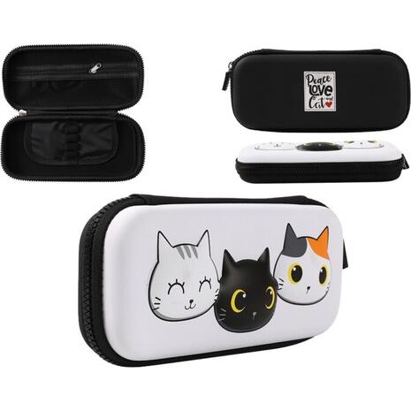 Κασετίνα οβάλ Total Gift Cats 3D 23x10x4.5cm  XL2291C
