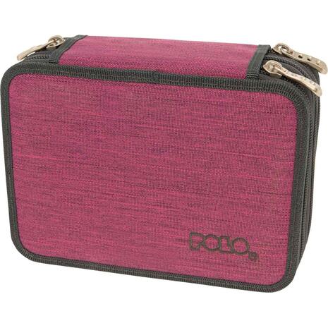 Κασετίνα τριπλή POLO Solido Fuchsia - Φούξια (9-37-279-4400 2023)