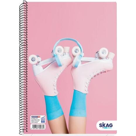Τετράδιο σπιράλ Skag University Fun Girl A4 2 Θεμάτων Ν.9232 διάφορα σχέδια (300377)