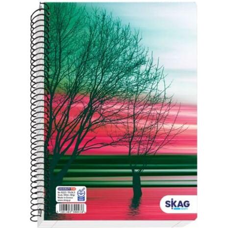 Τετράδιο σπιράλ Skag University Fun Girl 17x25 1 Θέμα Ν.9221 διάφορα σχέδια (300414)