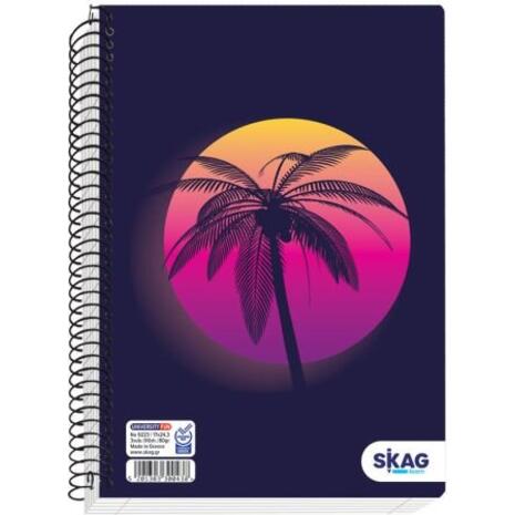 Τετράδιο σπιράλ Skag University Fun Girl 17x25 1 Θέμα Ν.9221 διάφορα σχέδια (300414)